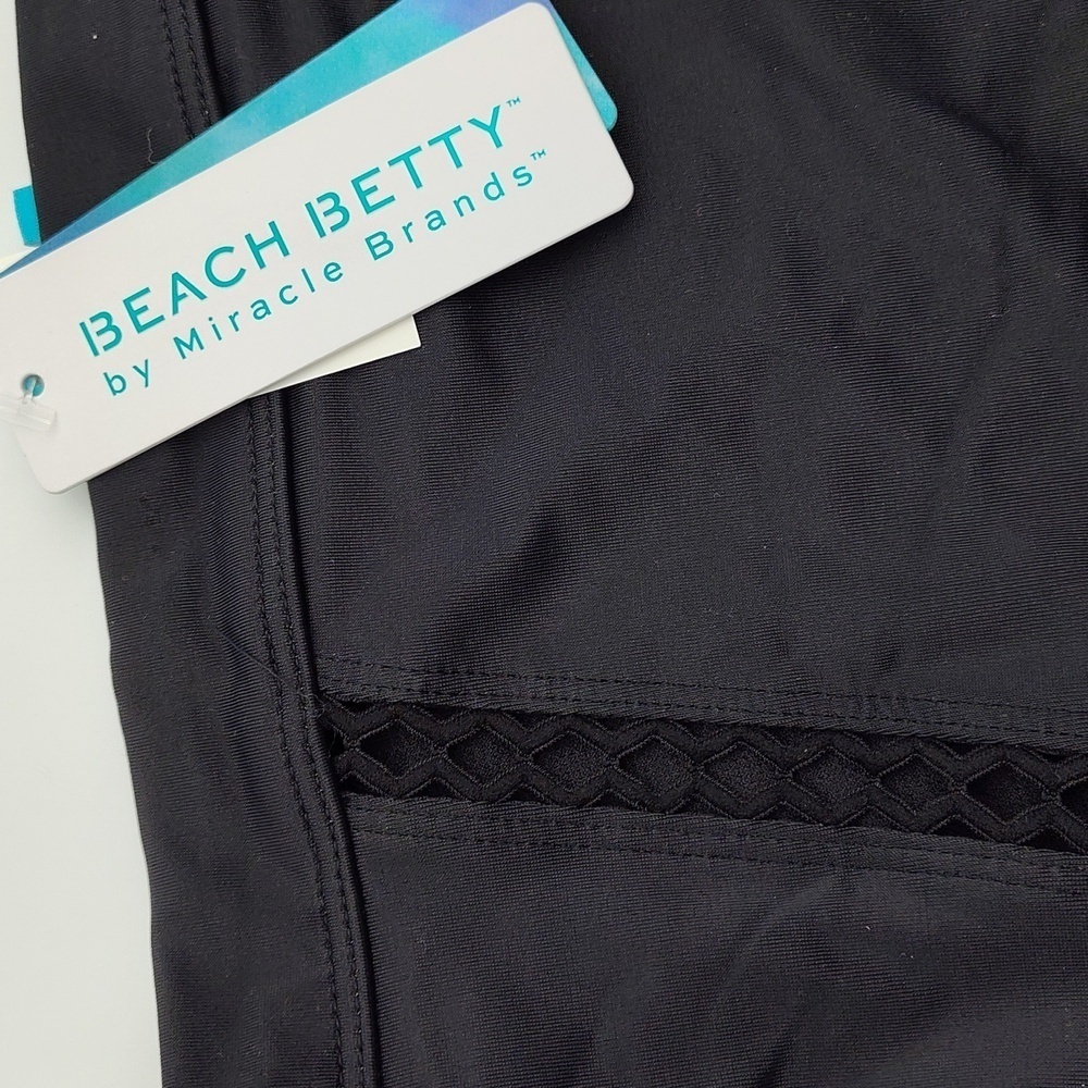 NWT Beach Betty High RIse Bikini Bottoms in black - Picture 4 of 9